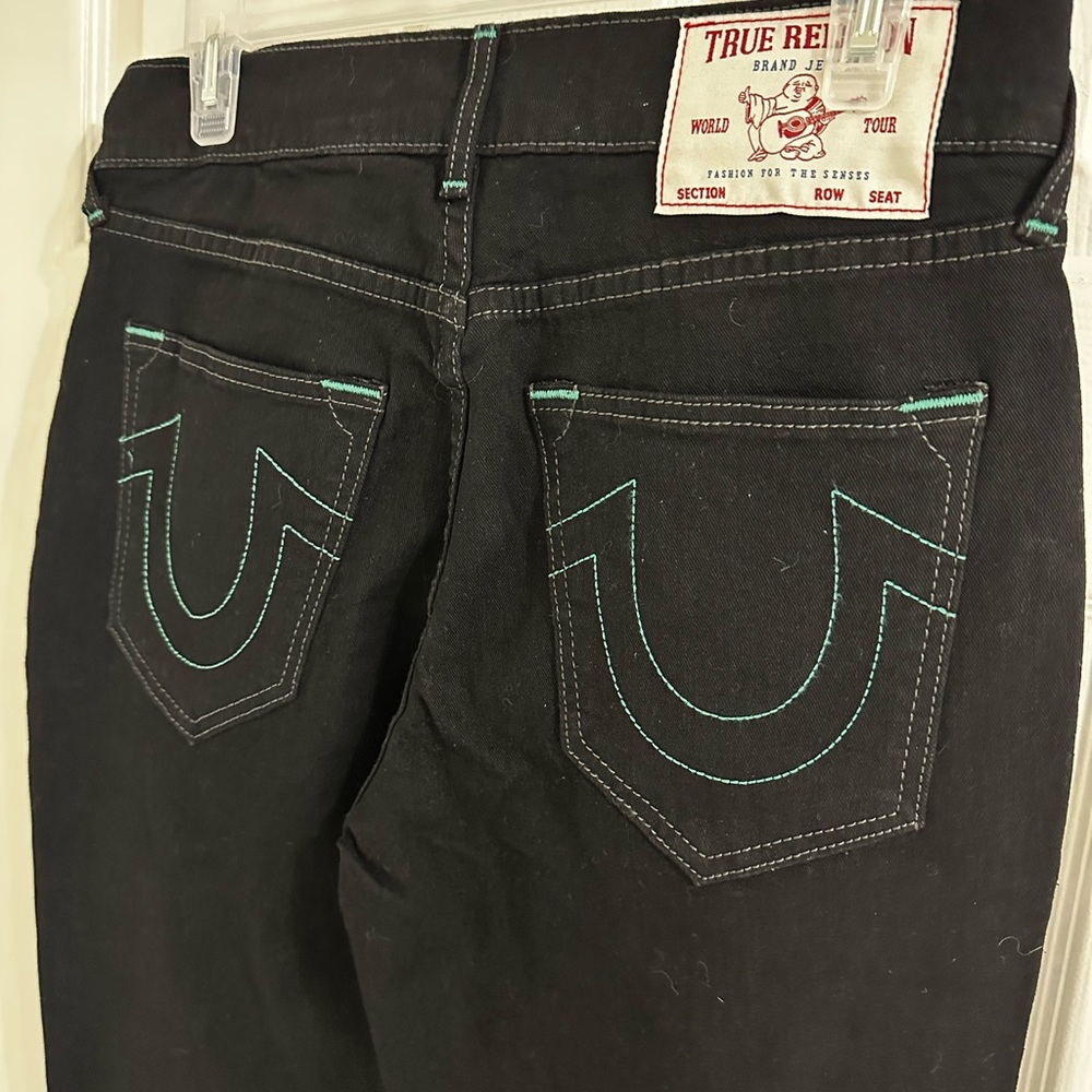 True Religion Men’s Black Rinse Geno Slim Jeans